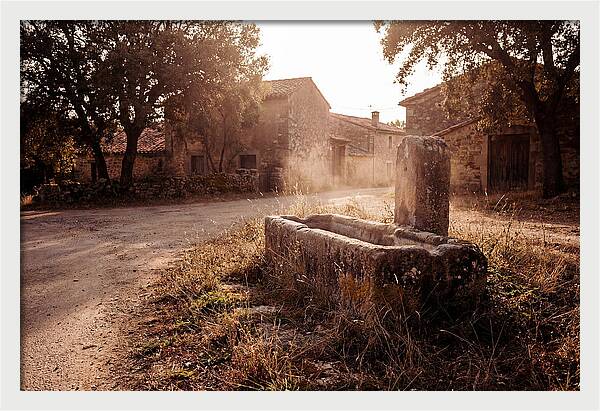 Old Stone Trough At Dusk