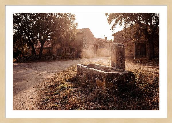 Old Stone Trough At Dusk