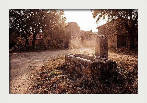 Old Stone Trough At Dusk