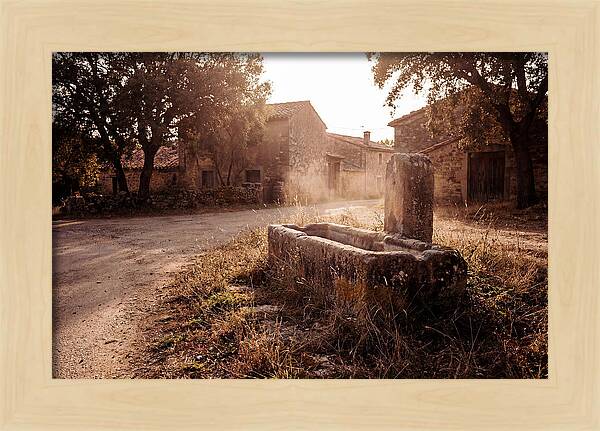 Old Stone Trough At Dusk