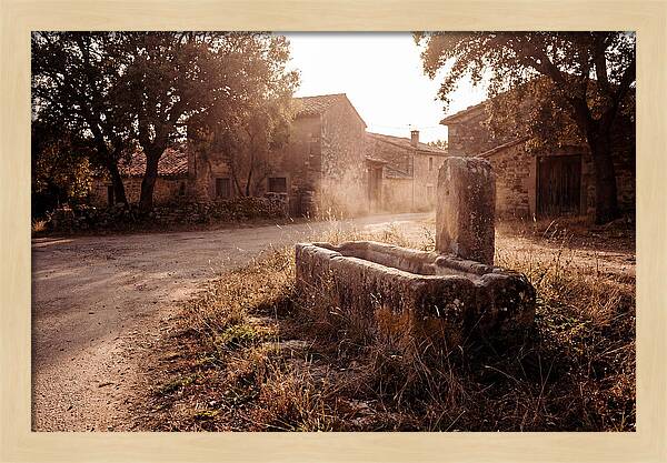 Old Stone Trough At Dusk