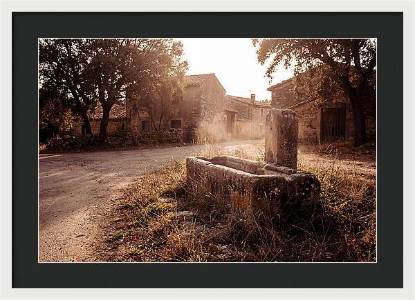Old Stone Trough At Dusk