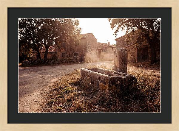 Old Stone Trough At Dusk