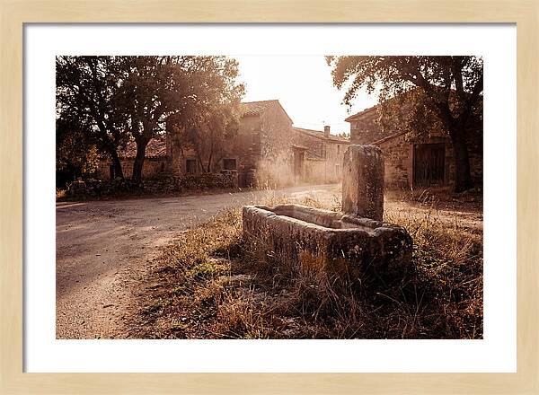 Old Stone Trough At Dusk