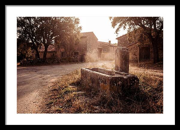 Old Stone Trough At Dusk