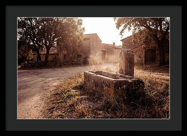 Old Stone Trough At Dusk