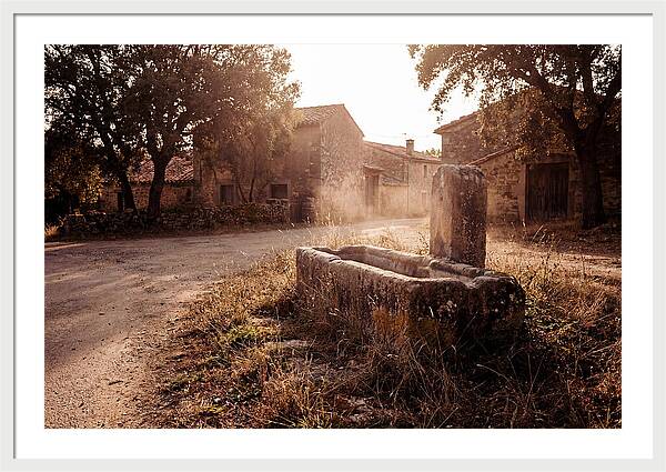 Old Stone Trough At Dusk