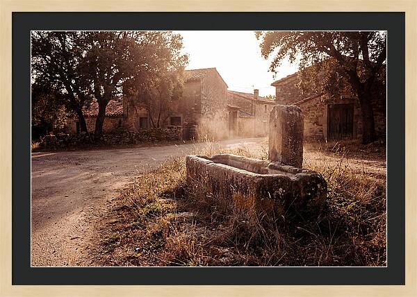 Old Stone Trough At Dusk