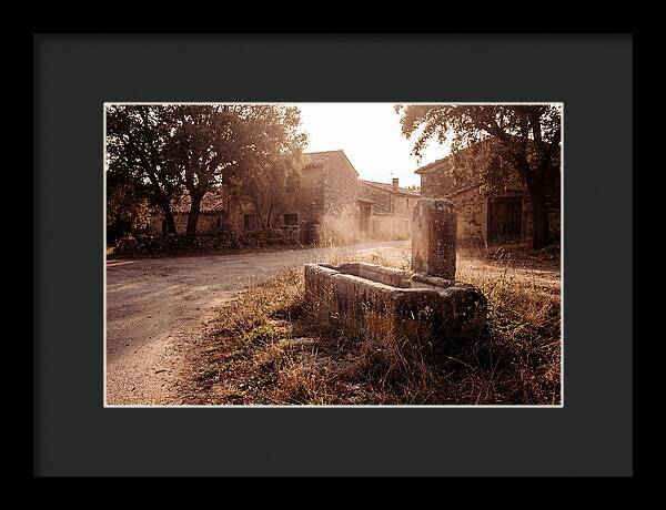 Old Stone Trough At Dusk