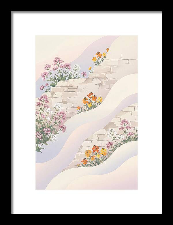 Old Stone Wall Blooms