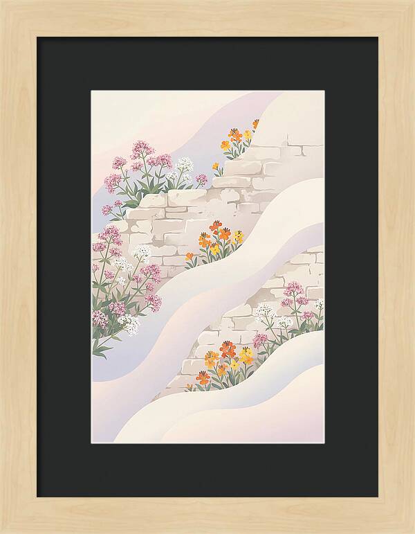 Old Stone Wall Blooms