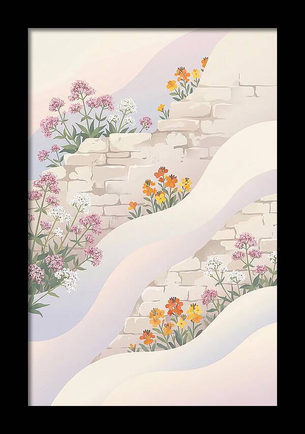 Old Stone Wall Blooms