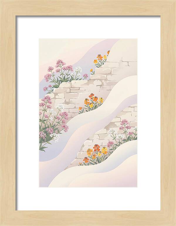Old Stone Wall Blooms