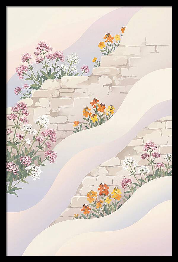 Old Stone Wall Blooms