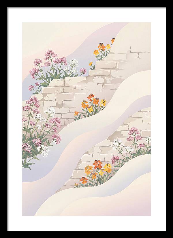 Old Stone Wall Blooms