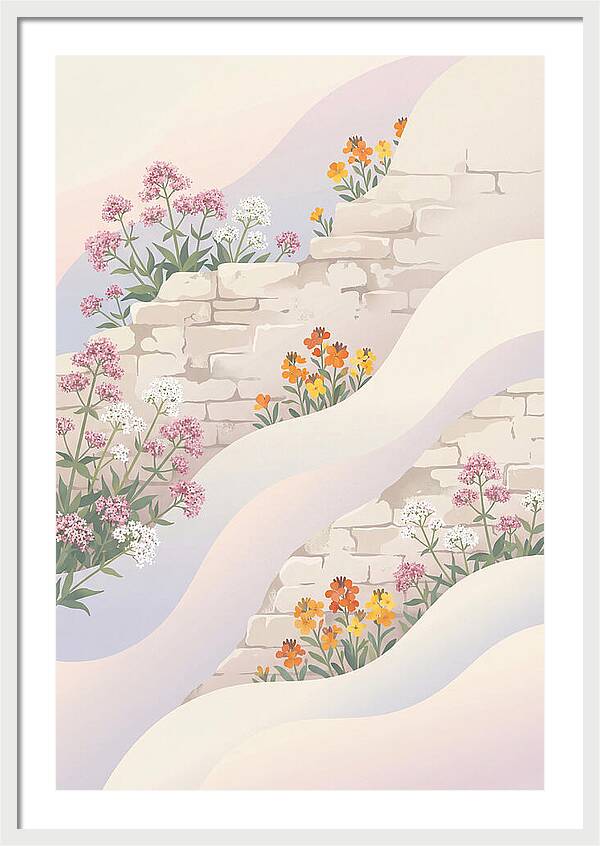 Old Stone Wall Blooms