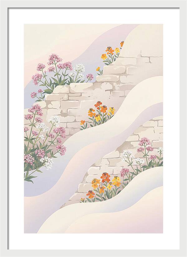 Old Stone Wall Blooms