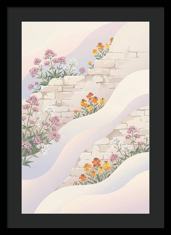 Old Stone Wall Blooms