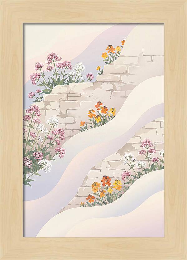 Old Stone Wall Blooms