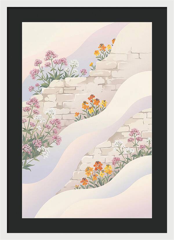 Old Stone Wall Blooms