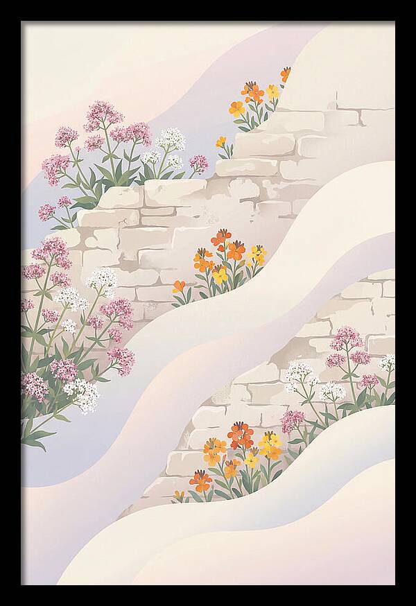 Old Stone Wall Blooms