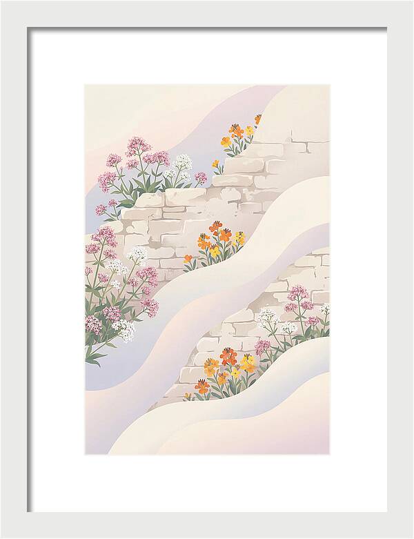 Old Stone Wall Blooms
