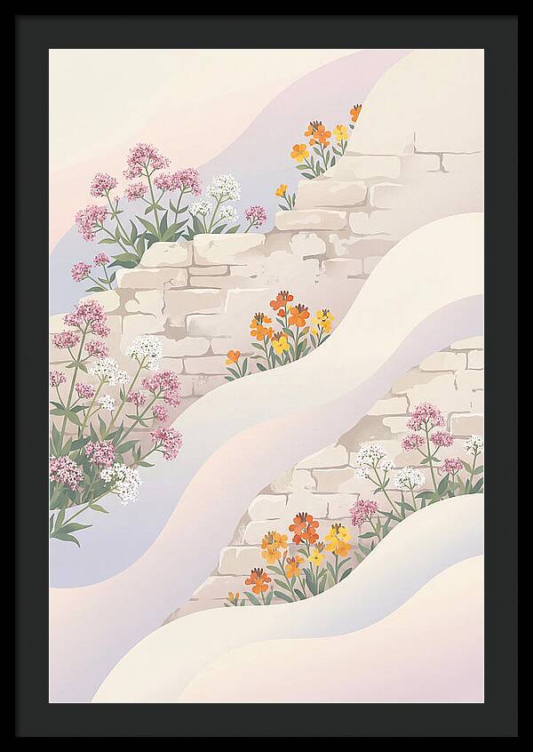 Old Stone Wall Blooms