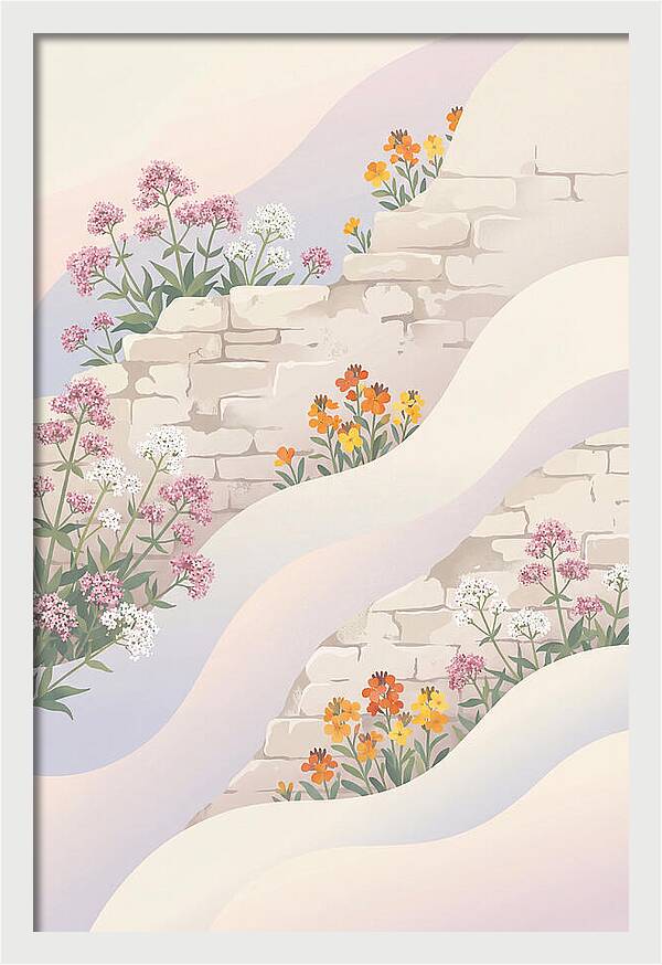 Old Stone Wall Blooms