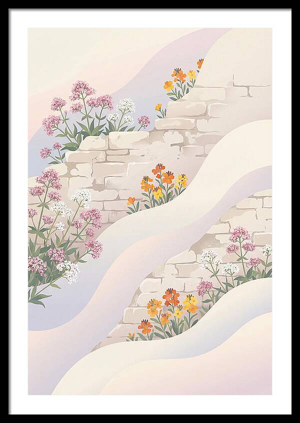 Old Stone Wall Blooms