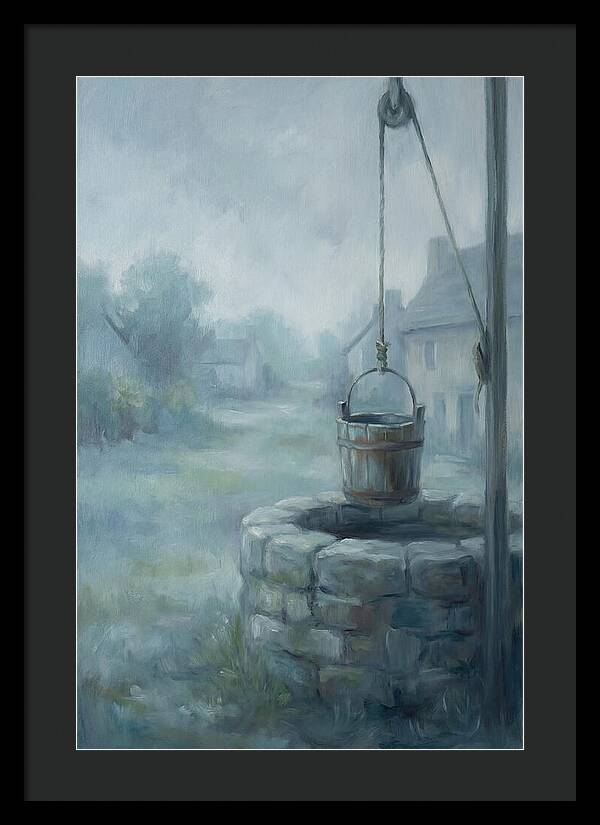 Old Stone Well With Wooden Bucket
