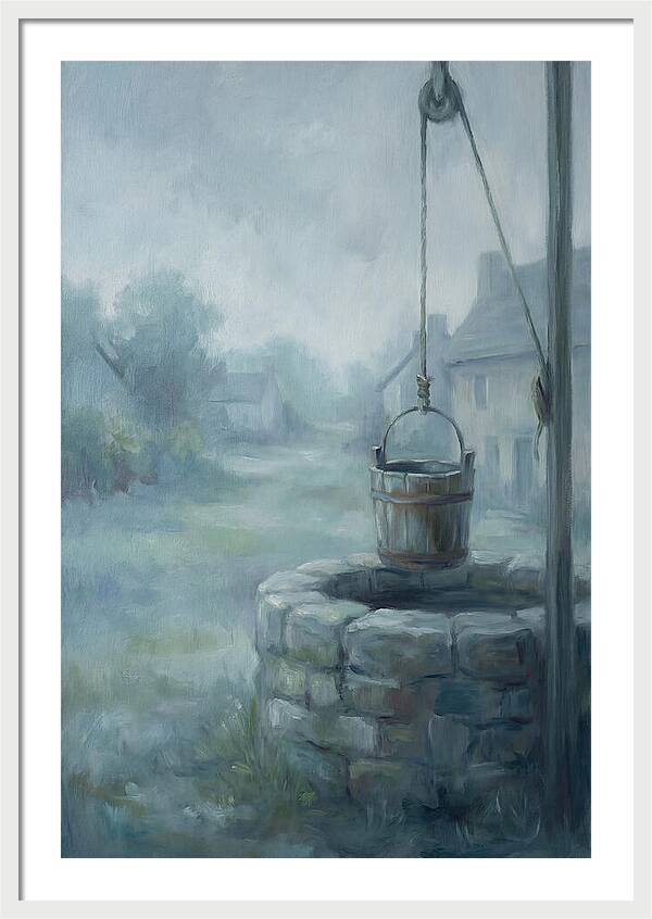 Old Stone Well With Wooden Bucket
