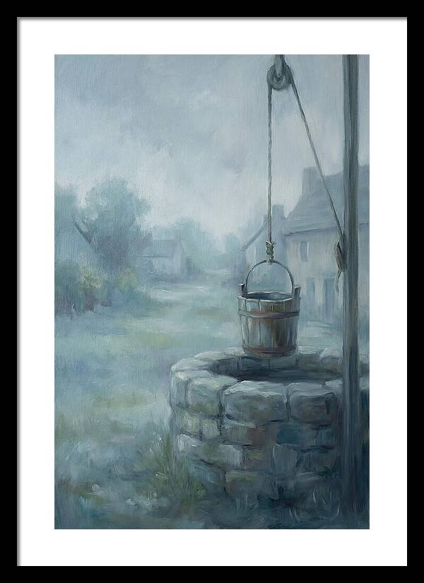 Old Stone Well With Wooden Bucket