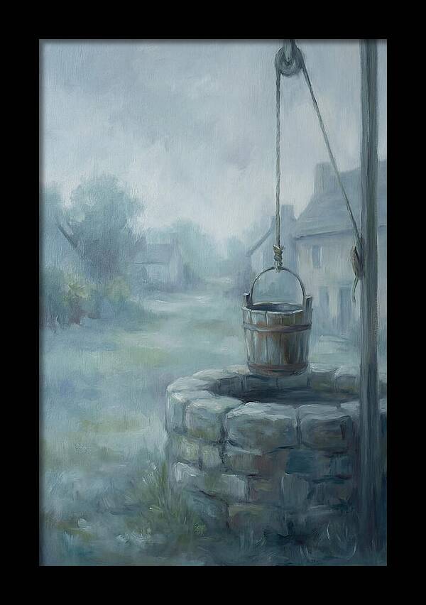 Old Stone Well With Wooden Bucket