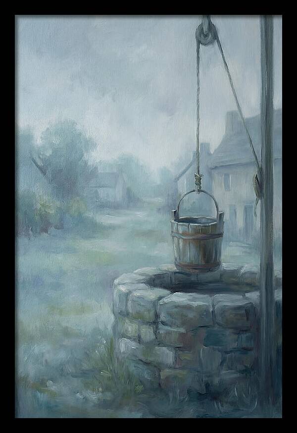Old Stone Well With Wooden Bucket
