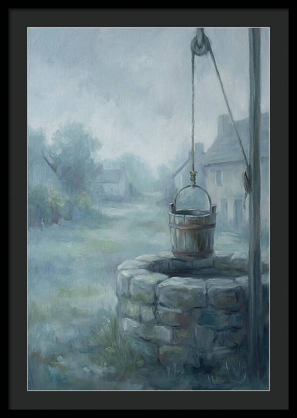 Old Stone Well With Wooden Bucket