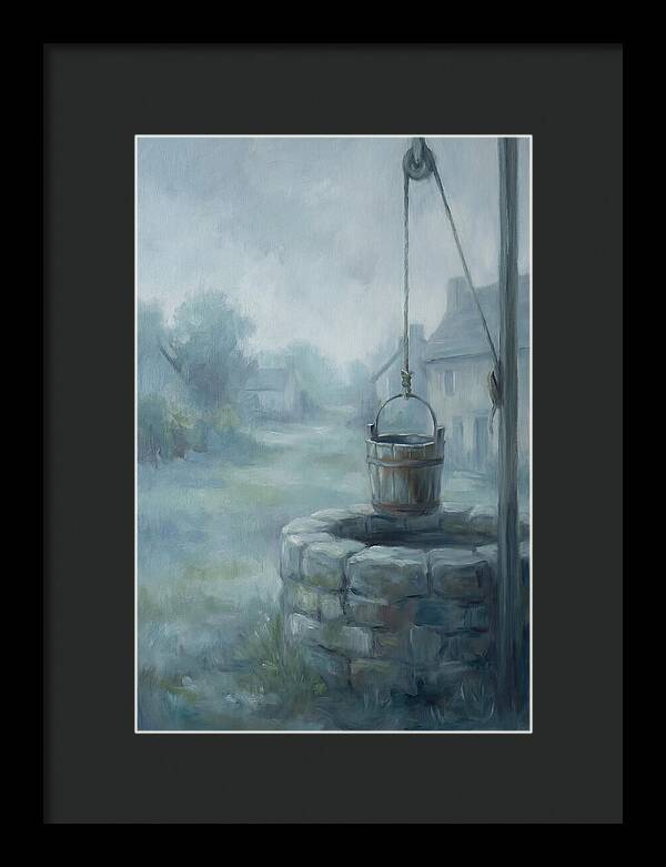 Old Stone Well With Wooden Bucket