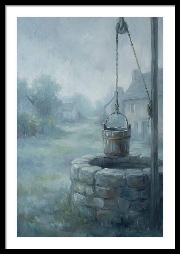 Old Stone Well With Wooden Bucket