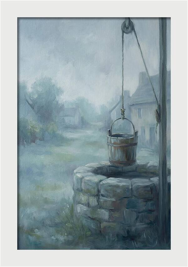 Old Stone Well With Wooden Bucket