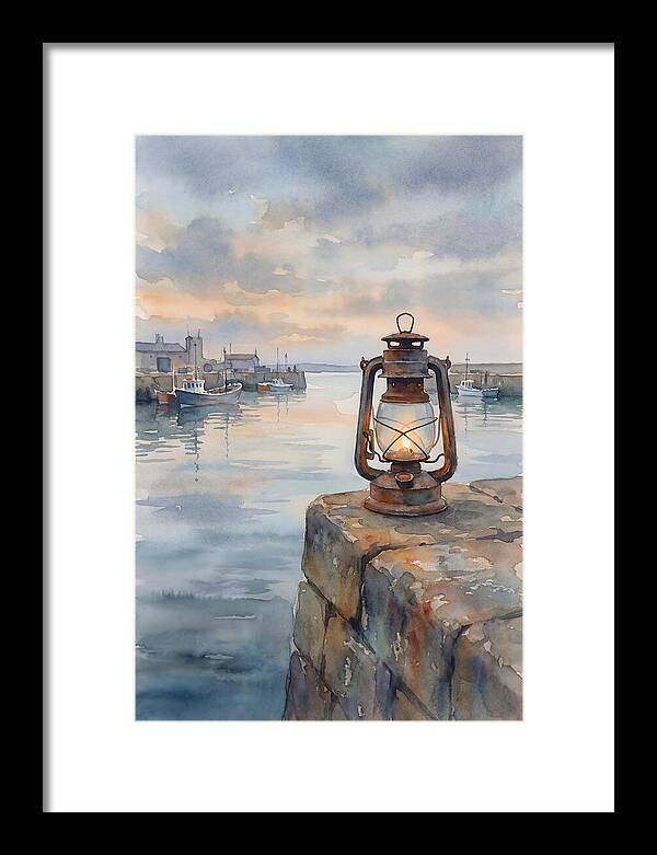 Old Storm Lantern At Dusk