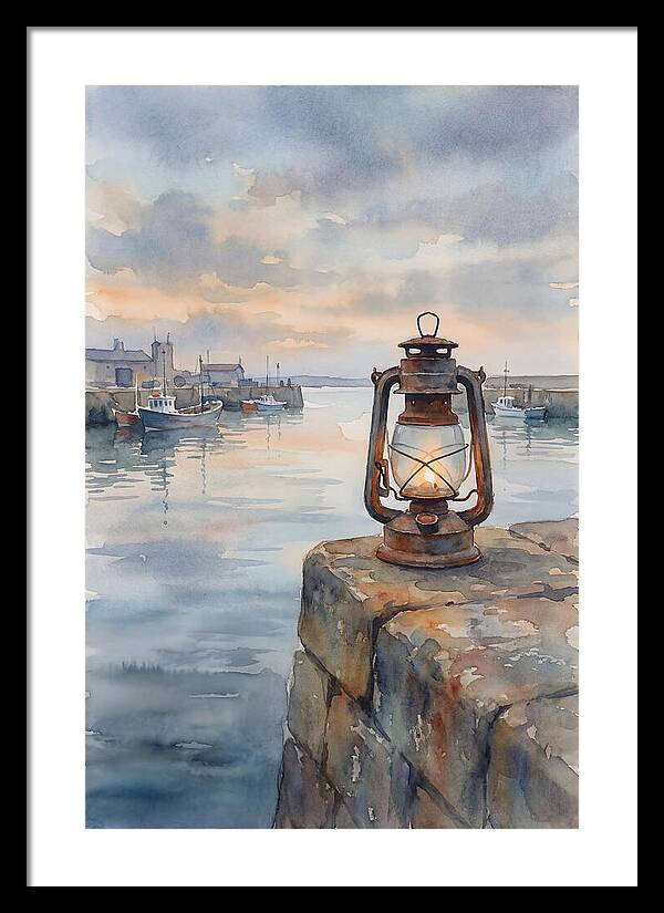Old Storm Lantern At Dusk