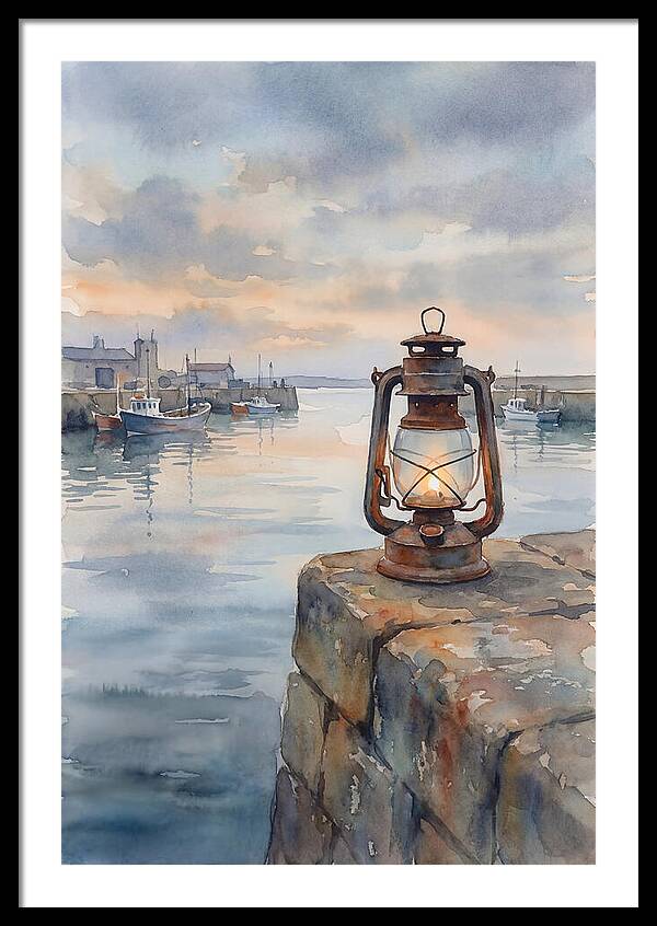 Old Storm Lantern At Dusk
