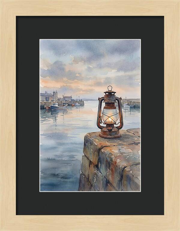Old Storm Lantern At Dusk