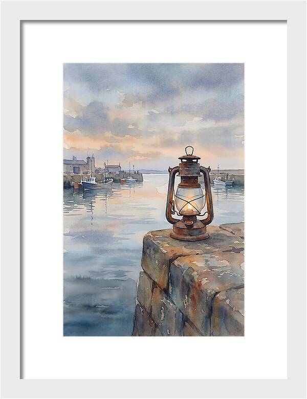 Old Storm Lantern At Dusk