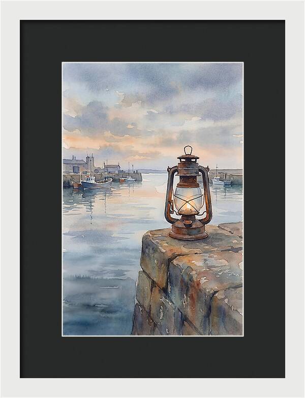 Old Storm Lantern At Dusk