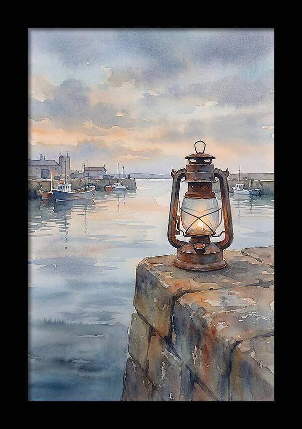 Old Storm Lantern At Dusk
