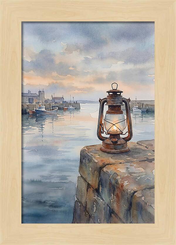 Old Storm Lantern At Dusk