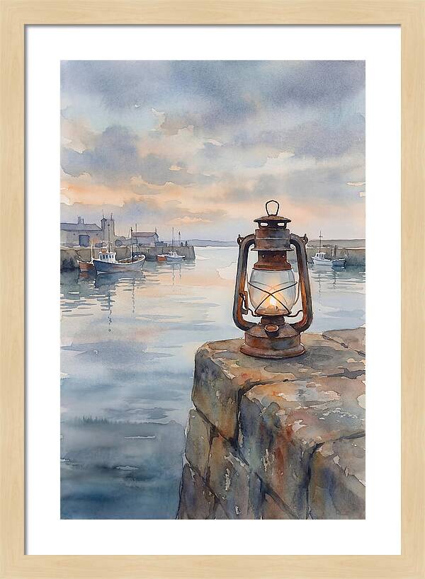 Old Storm Lantern At Dusk