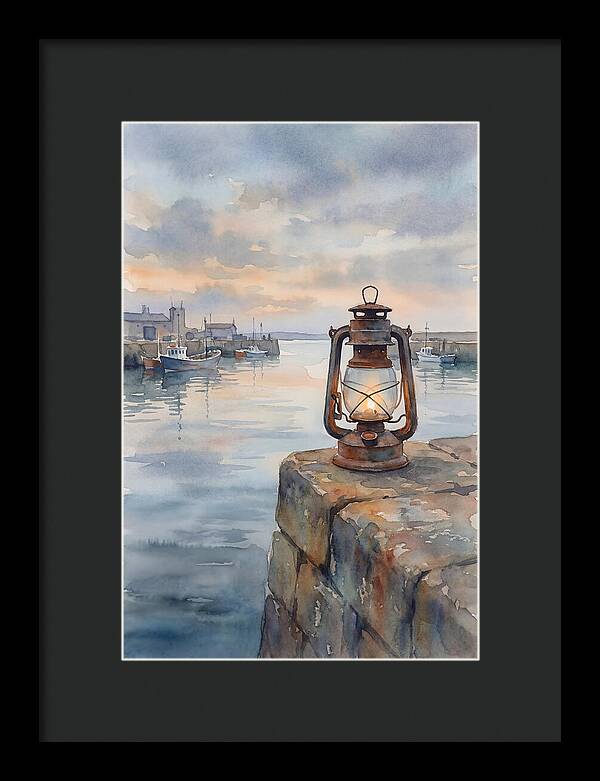 Old Storm Lantern At Dusk