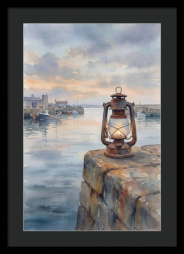 Old Storm Lantern At Dusk