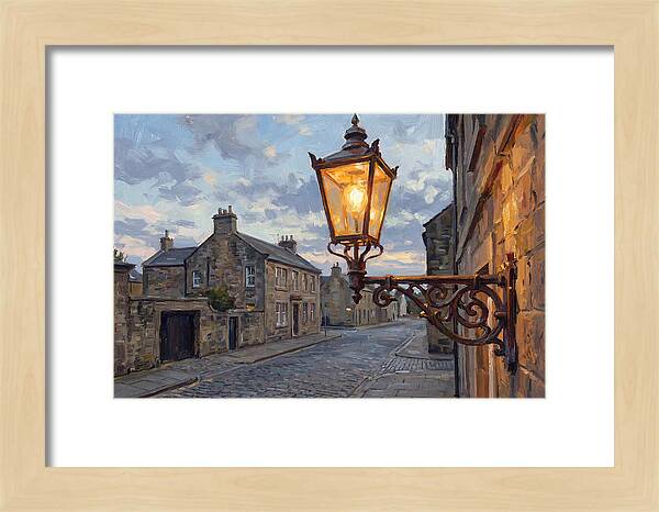 Old Street Lamp At Dusk